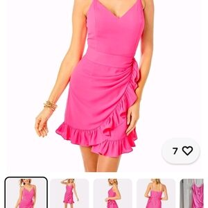 Lilly Pulitzer Pink Asymmetrical Dress